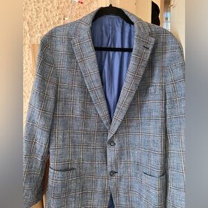 European Van Gil’s, Men's Blue Checkered Blazer
